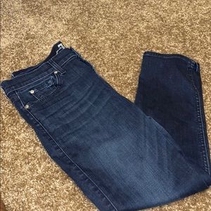 7 for all mankind denim crop Roxanne Jeans